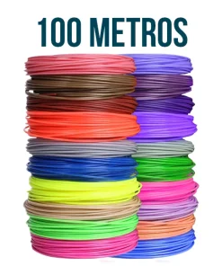 Filamento para Caneta 3D - 100 Metros - 10 Cores
