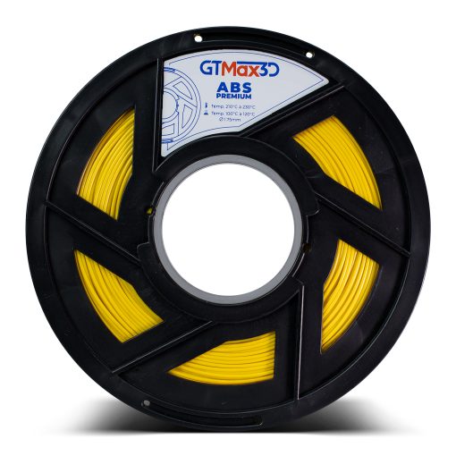Filamento ABS - Amarelo - Premium - GTMax 3D - 1.75mm