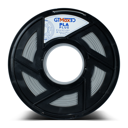 Filamento PLA Plus - Cinza - GTMax 3D - 1.75mm - 1KG
