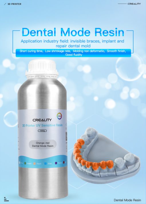 Resina para Impressão 3D - Ortho Model - Amarelo - 1kg - Creality - Imagem 2
