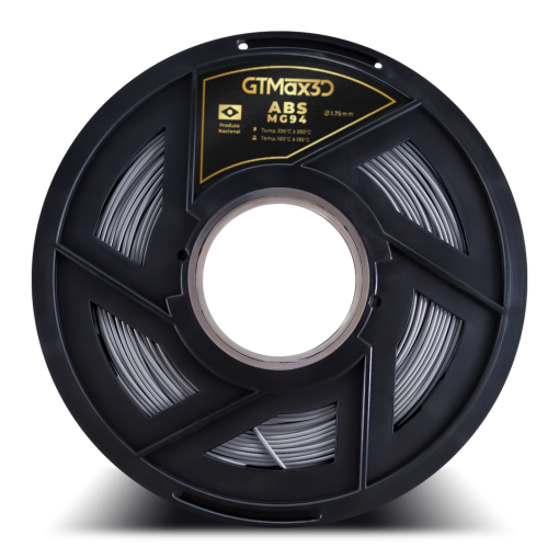 Filamento ABS - Prata - Premium MG94 - GTMax 3D - 1.75mm - 1KG