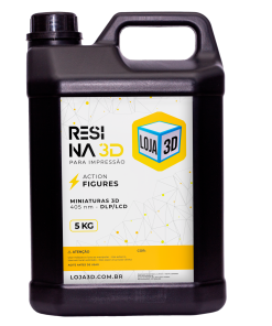 Resina Pro de Alta Performance - Miniaturas - Preto - Loja 3D - DLP/LCD - 5kg
