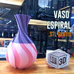 Vaso Espiral Impresso em 3D