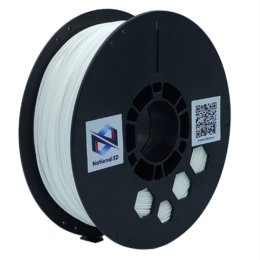 Filamento – Flex Tpu – Shore 95a – Branco – National 3D – 1.75mm – 1kg
