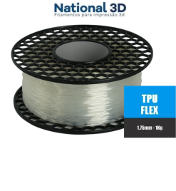 National 3D, Filamentos para Impressão 3D, Loja Oficial - Filamento TPU  FLEX SHORE 95A, AZUL COBALTO, 1,75mm