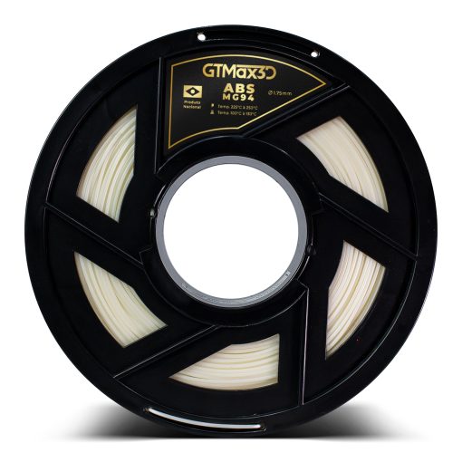 Filamento ABS - Natural - Premium MG94 - GTMax 3D - 1.75mm - 1KG