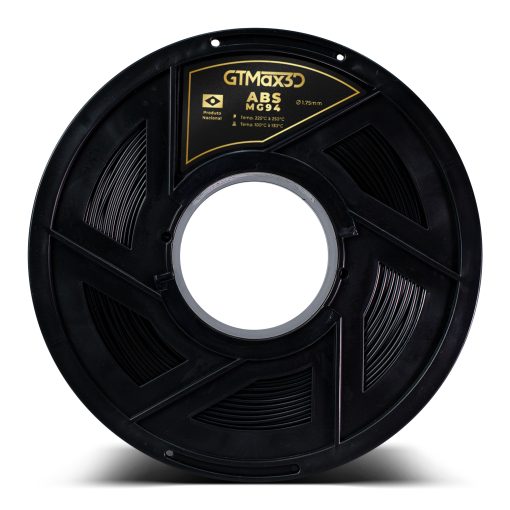 Filamento ABS - Preto - Premium MG94 - GTMax 3D - 1.75mm - 1KG