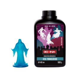 Resina 3D Ink Geek – Ghosts – Azul Translúcido – 1kg