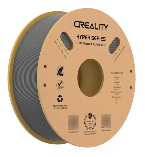 Filamento – Hyper – PLA – Cinza – 1.75mm – Creality