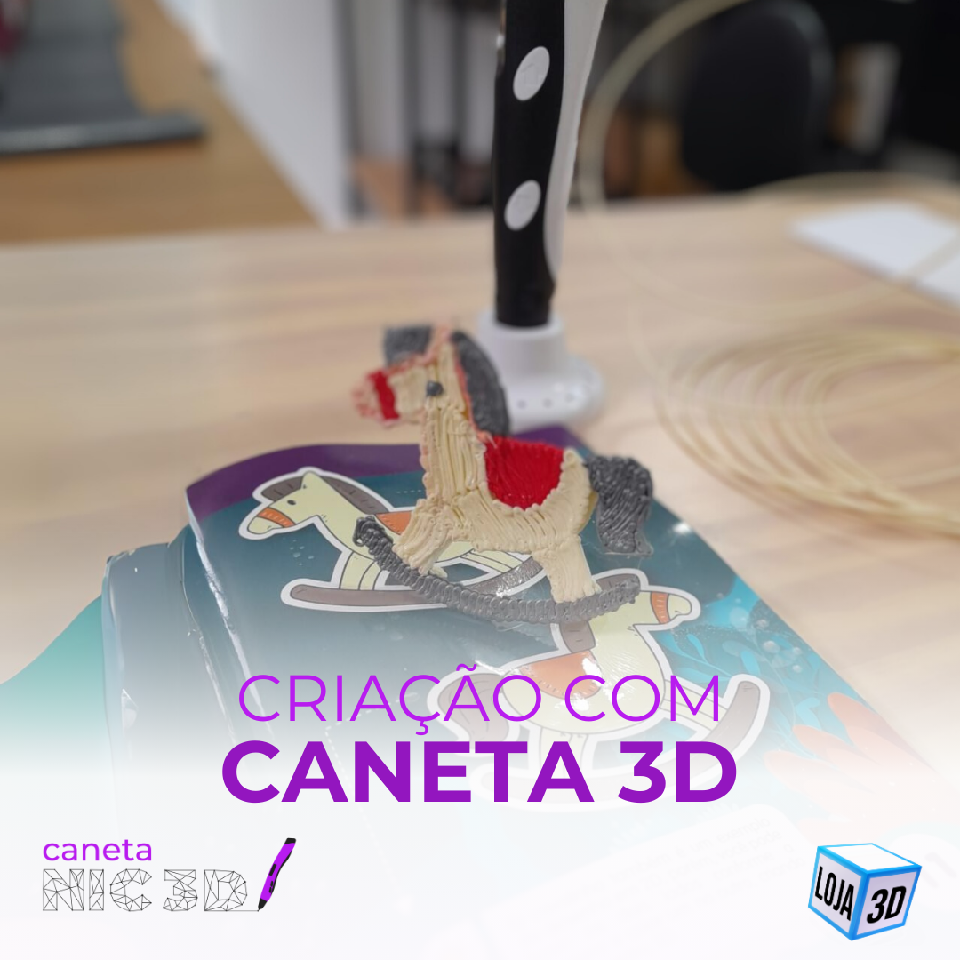 Cavalinho Salta do Papel para o Mundo 3D com a Caneta NIC 3D!