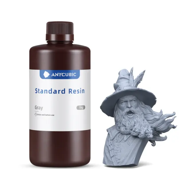 Resina para impressão 3D – Standard – Cinza – 1kg – Anycubic