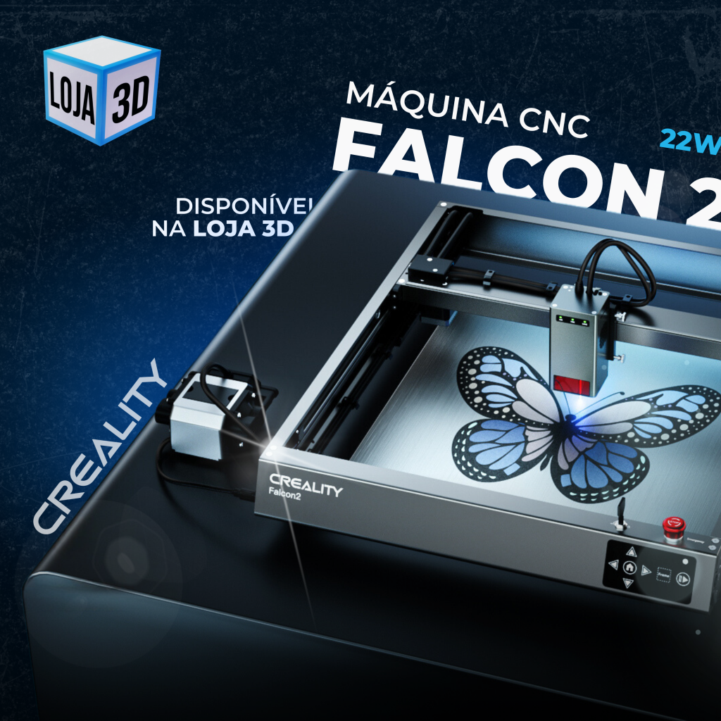 Conheça a Máquina CNC Falcon 2 22W da Creality: Tecnologia de ponta para otimização de processos!