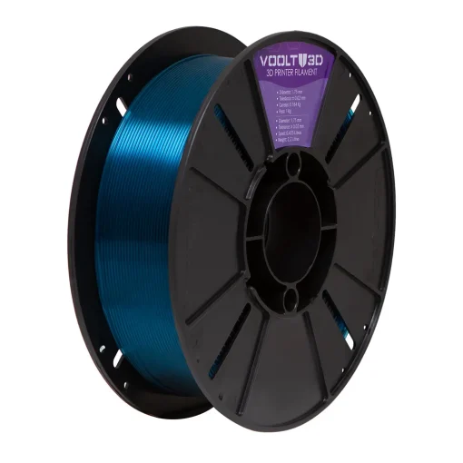 Filamento PLA –  Azul Oceano Translúcido – Voolt 3D – 1.75mm – 1kg - Imagem 2