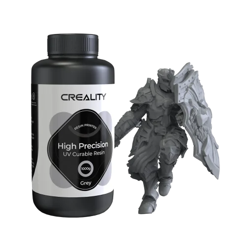 Resina para Impressão 3D – UV – Alta Precisão – Cinza – 1kg – Creality