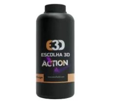 Resina para impressão 3D ACTION E3D (Bege) - Escolha 3D - 1kg