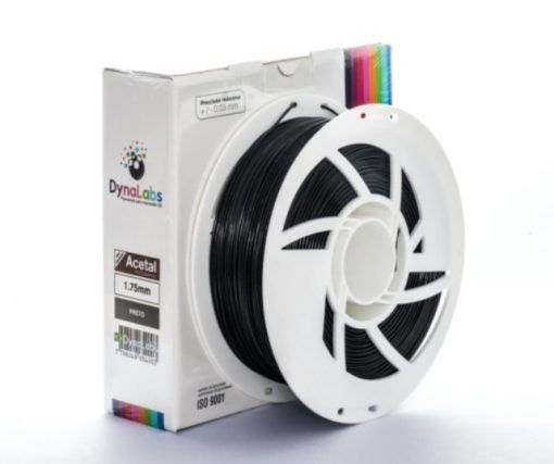 Filamento - Acetal - Preto - Dynalabs - 1.75mm - 1kg