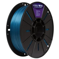 Filamento – PLA VSILK – Azul Metalizado – Voolt 3D – 1kg