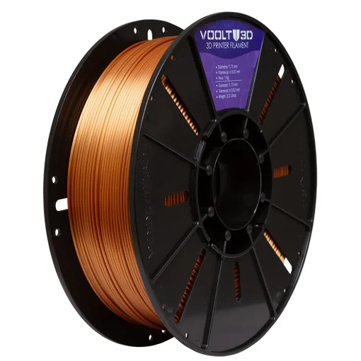 Filamento – PLA VSILK – Cobre – Voolt 3D – 1kg - Imagem 3