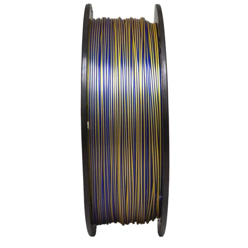 Filamento – PLA VSILK – Duo Color Azul Safira e Dourado – Voolt 3D – 1kg - Imagem 2