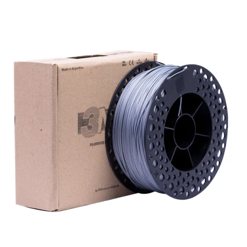 Filamento PLA+ Flex – Cinza prata – 1.75mm – 1Kg – 3NFlex - Imagem 2