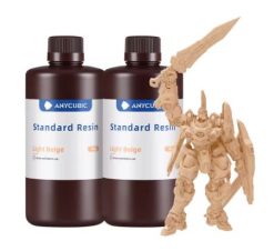 Resina para impressão 3D – Standard – Bege Claro – 2un – Anycubic