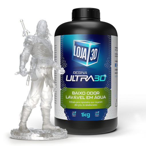 Resina Ultra Lavável – Clear – 5kg – Loja 3D - Imagem 2