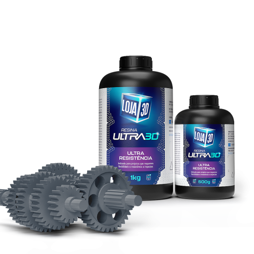Resina Ultra Resistência – Cinza – 500g – Loja 3D - Imagem 2