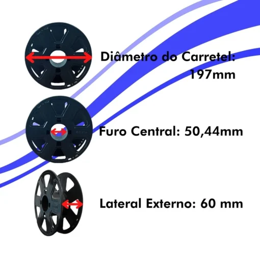 Filamento – PLA – Azul Cobalto – 3D Fila - Imagem 4