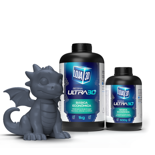 Resina Ultra Basic – Cinza – 1kg – Loja 3D - Imagem 2