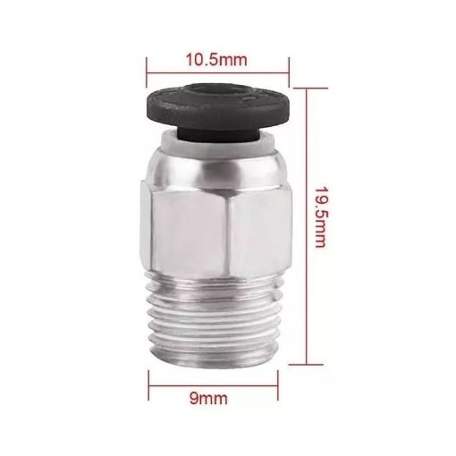 Conector Pneumático – Pc4 M10 – Creality - Imagem 2