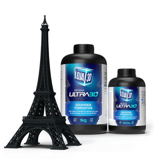 Resina Ultra Grandes Formatos – Preto – 1kg – Loja 3D - Imagem 2