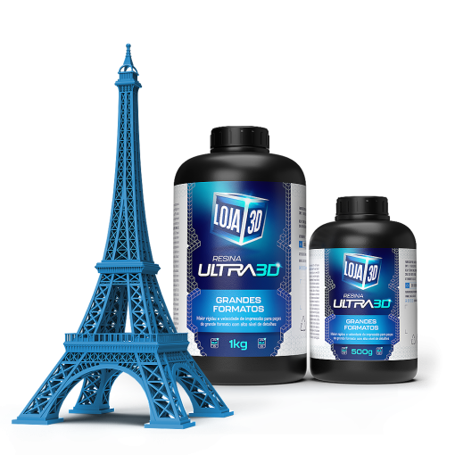 Resina Ultra Grandes Formatos – Azul – 1kg – Loja 3D - Imagem 2