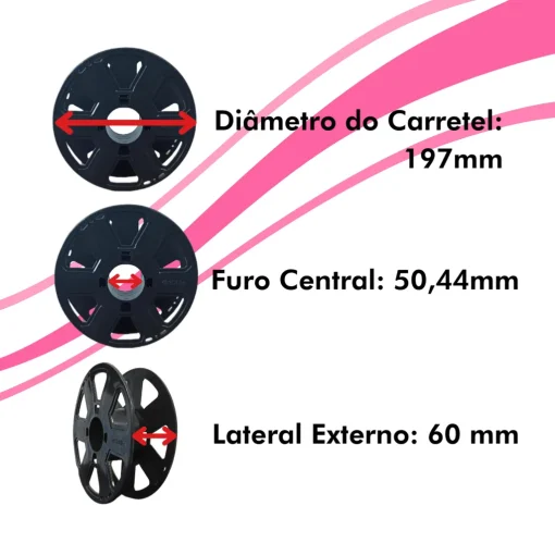 Filamento – PLA – Rosa – 3D Fila - Imagem 4