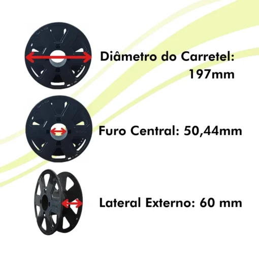 Filamento – ABS Premium – Branco Odonto – 1,75mm – 3D Fila - Imagem 4