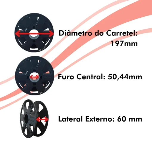 Filamento – PLA – Rosa Salmão – 3D Fila - Imagem 4