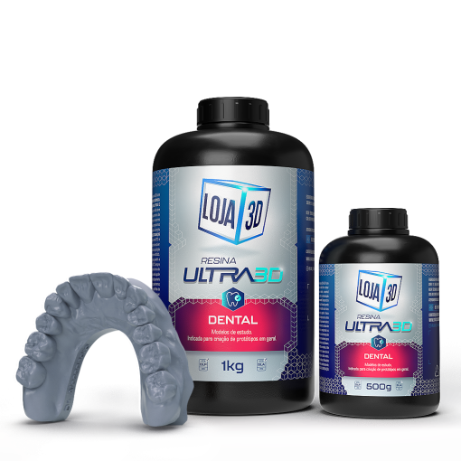 Resina Ultra Dental – Cinza Claro – 1kg – Loja 3D - Imagem 2