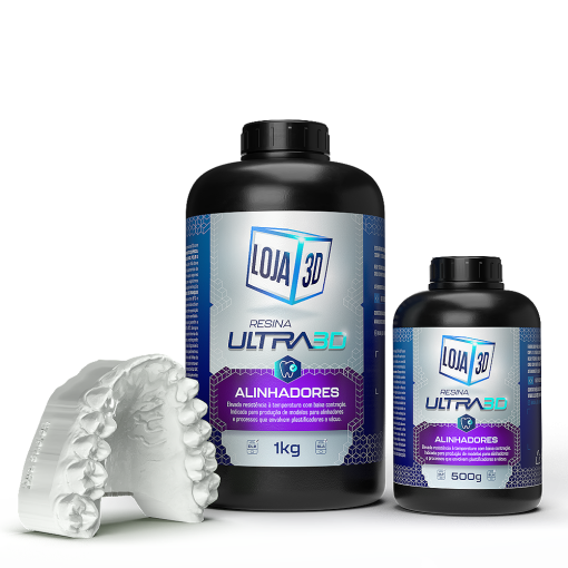 Resina Ultra Alinhadores – Branco – 1kg – Loja 3D - Imagem 2