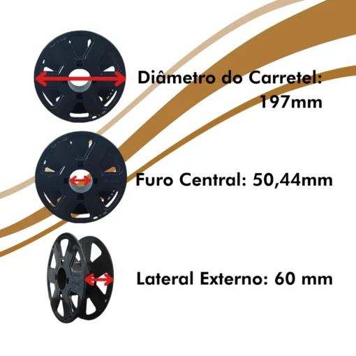 Filamento – PLA – Bronze – 3D Fila - Imagem 4