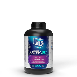 Resina Ultra Flexível – Preto – 500g – Loja 3D