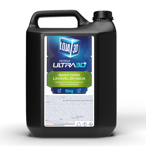 Resina Ultra Lavável – Cinza – 5kg – Loja 3D
