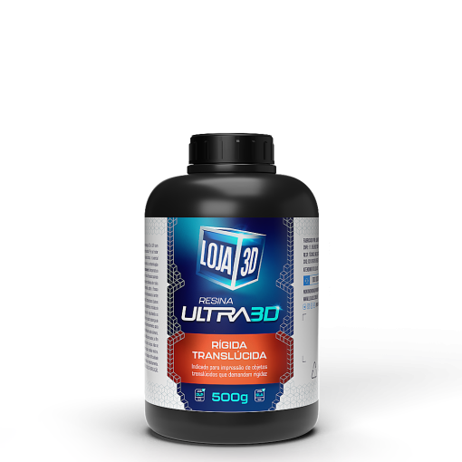 Resina Ultra Translúcida Rígida – Clear – 500g – Loja 3D
