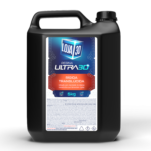 Resina Ultra Translúcida Rígida – Clear – 5kg – Loja 3D