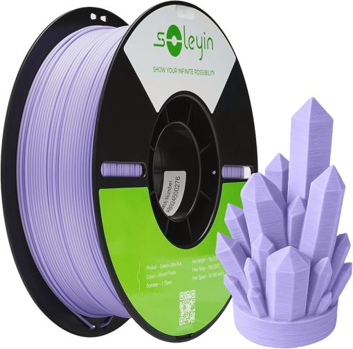 Filamento - Ultra Pla - Roxo Amêndoa - Soleyin - 1.75mm - 1Kg