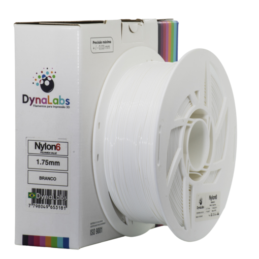 Filamento Nylon 6 – Branco – DynaLabs – 1.75mm – 1kg