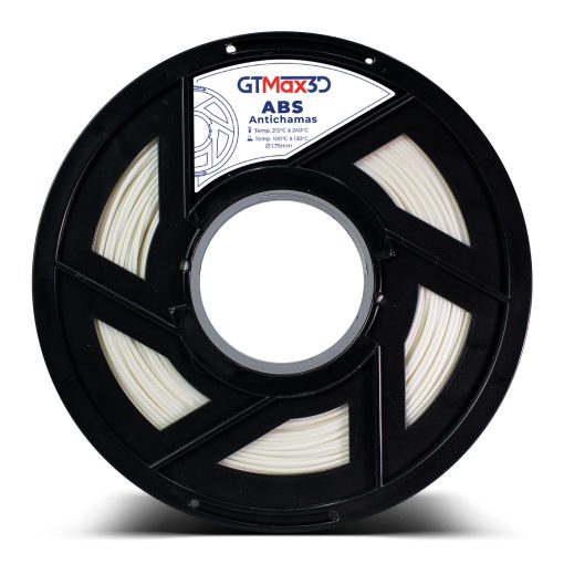 Filamento ABS – Natural  – Anti-Chamas – GTMax 3D – 1.75mm – 1KG