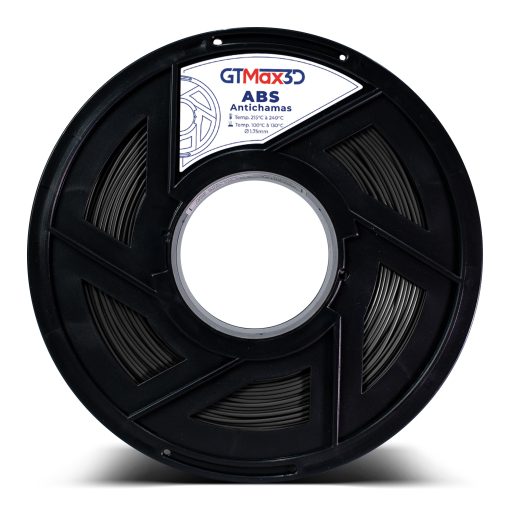Filamento ABS – Grafite  – Anti-Chamas – GTMax 3D – 1.75mm – 1KG