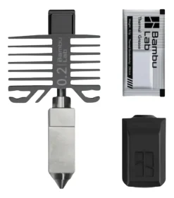 Hotend Aço Inoxidável – Bico de 0.2mm – Séries X1 e P1 – Bambu Lab