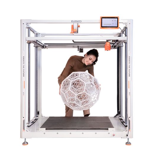 Impressora 3D - OrangeStorm Giga - Elegoo + Treinamento Ao vivo Grátis - Imagem 3