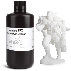 Resina para impressão 3D - Fotopolímera Standard V2.0 - Branca - 1kg - Elegoo