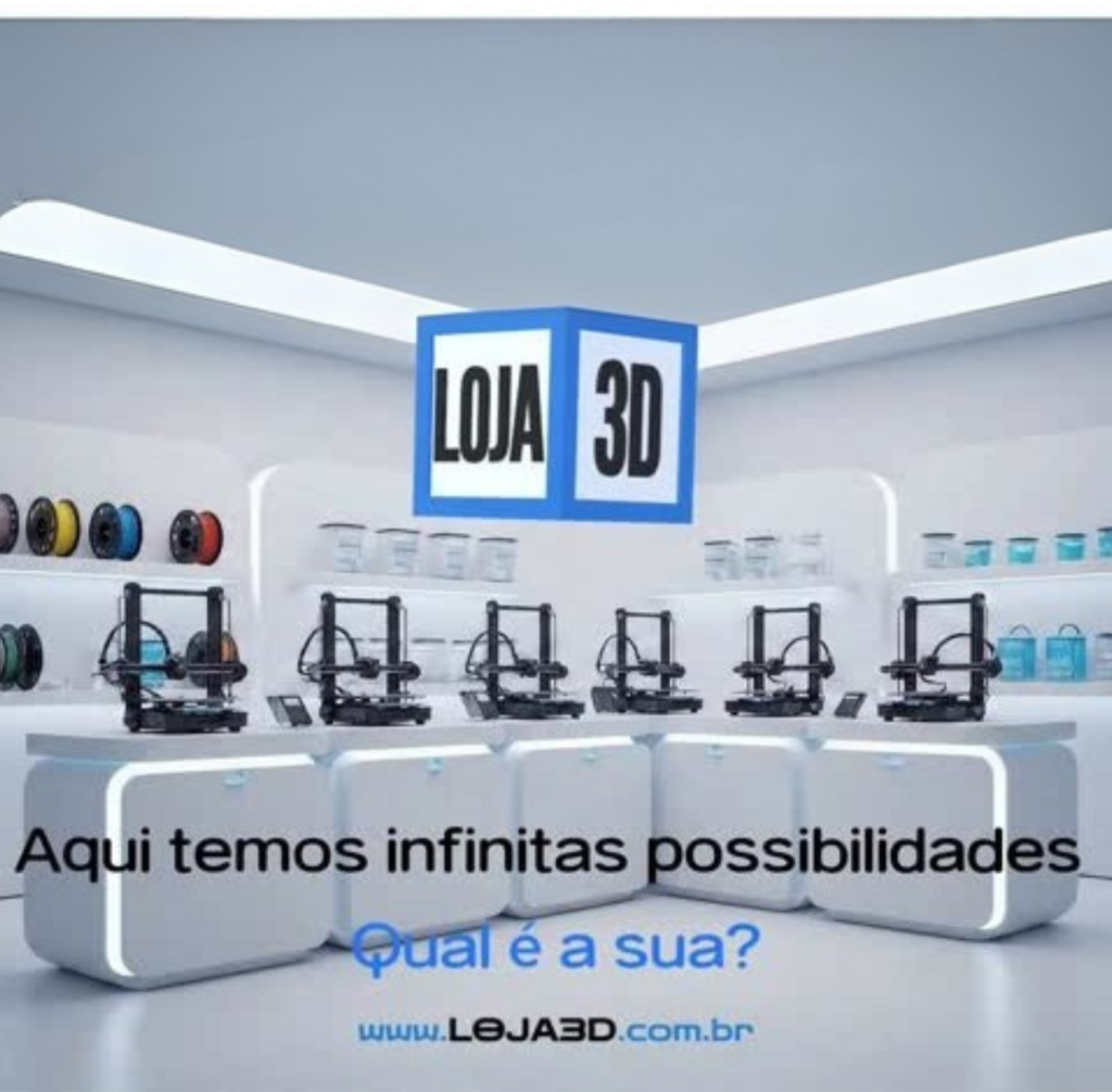 Filamento, resina e futuro: modelando sonhos na Loja 3D